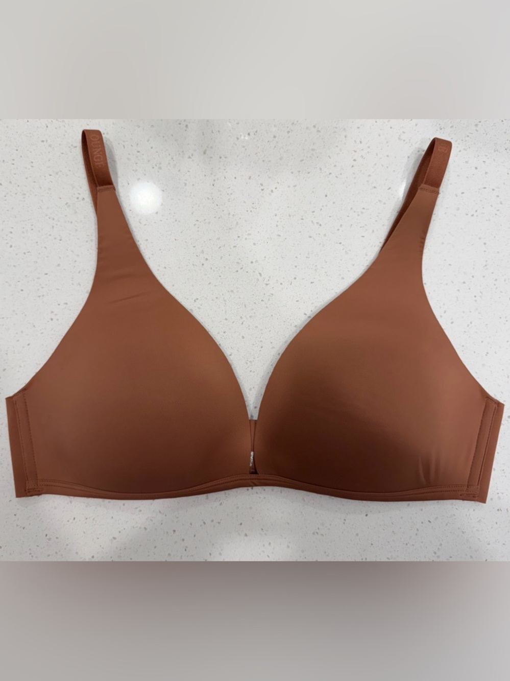 Lounge Plunge T-Shirt Bra - Brown (Large)